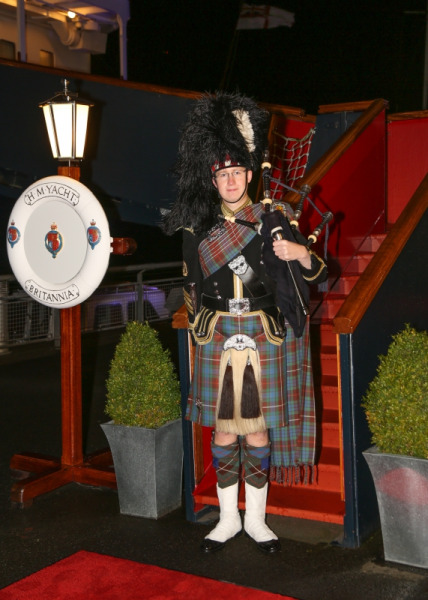 We were piped aboard the Royal Yacht Britannia