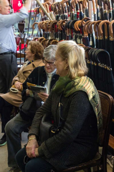 At the world famous James Smith & Sons Umbrella Shop since 1830