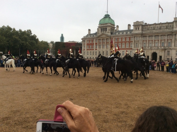 The Changing of the Guard at Horse Guards Parade.