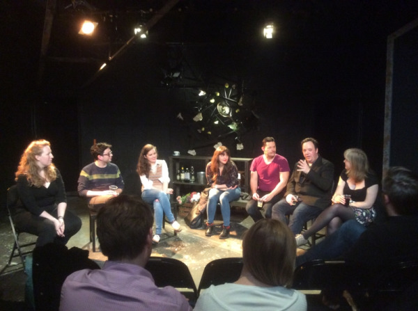 Post show discussion at The Stationmaster, a Page-to-Stage reading