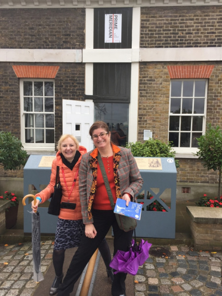Goodspeed staff members Mary Miko and Nancy Altschuler at Median Line