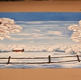 HI Winter Sky Drop - 20'7H x 27'1W