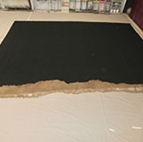 Burlap Star Drop 21'-6H x 27'-10W