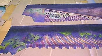 Awning w/ Trellis 9'-10
