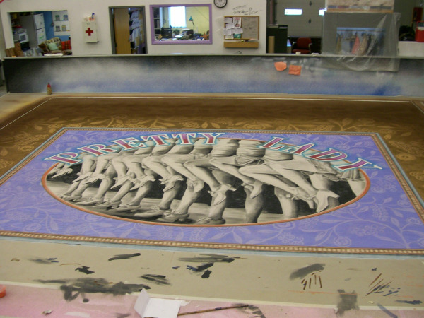 Pretty Lady Scrim - 21' H x 27'-8