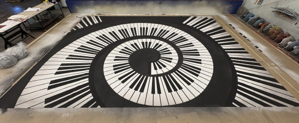 White Christmas 2025 - Piano Drop - 20'-9 H x 27'-10 W