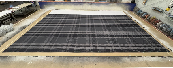 White Christmas 2025 - Plaid Drop - 19'-11 H x 28' W