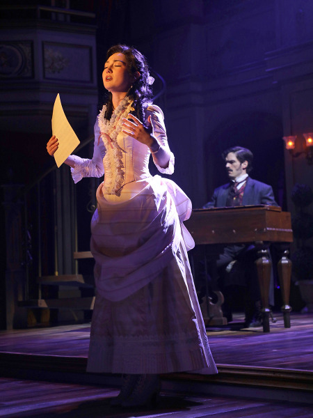 Riley Noland with Paul Adam Schaefer in Goodspeed's The Mystery of Edwin Drood. Photo by Diane Sobolewski.