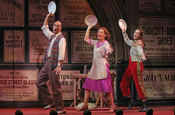 Philip Hernandez, Judy McLane and Talia Suskauer in Goodspeed's Gypsy. Photo by Diane Sobolewski