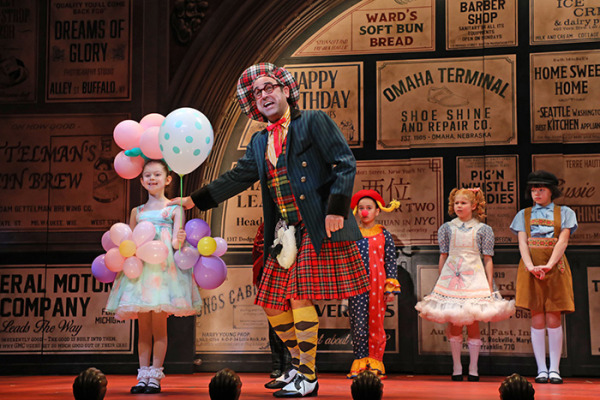 Sunny Lauren Hoder, Edward Juvier, Bianca Belle Palana, Emily Jewel Hoder and Cameron Blake Miller in Goodspeed's Gypsy. Photo by Diane Sobolewski