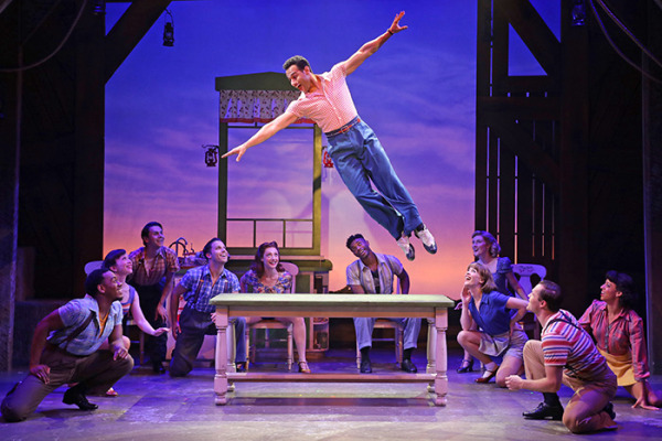 Corbin Bleu and the cast of Goodspeed's Summer Stock. Photo by Diane Sobolewski