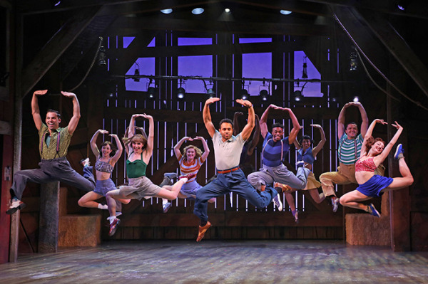 Corbin Bleu and the cast of Goodspeed's Summerstock. Photo by Diane Sobolewski