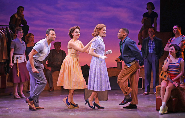 Corbin Bleu, Arianna Rosario, Danielle Wade, Gilbert L. Bailey II and the cast of Goodspeed's Summer Stock. Photo by Diane Sobolewski