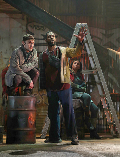 Wesley Taylor, Akron Lanier Watson and Adrienne Walker in Goodspeed's THE 12. Photo by Diane Sobolewski