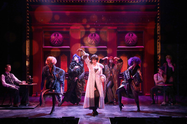 Aline Mayagoitia and the cast of Goodspeed's CABARET. (c)Diane Sobolewski