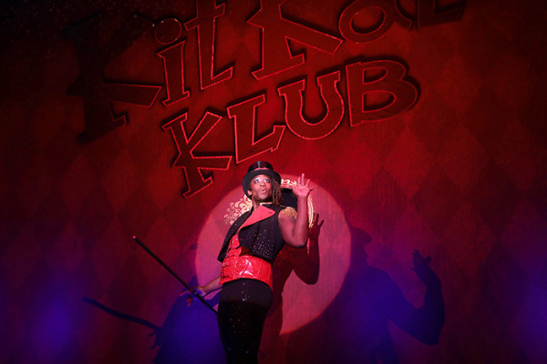 Jelani Remy as Emcee in Goodspeed's CABARET. (c)Diane Sobolewski