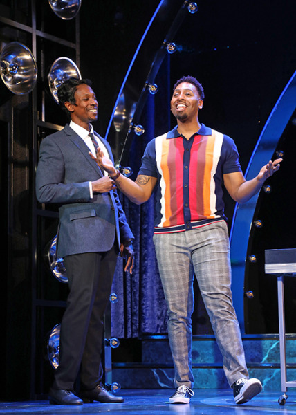 Evan Tyrone Martin and Jos N. Banks in Dreamgirls. Photo by Diane Sobolewski.