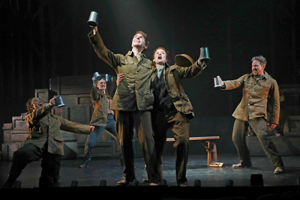 Johnny Link and Claire Neumann with Alex De Bard, Amelia Hensley and Brandon Espinoza. Photo by Diane Sobolewski
