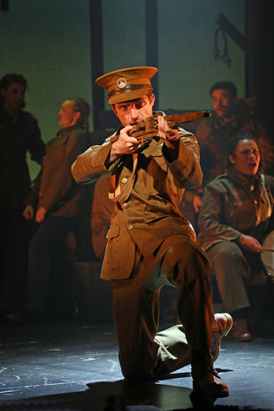 Johnny Link and the cast of Goodspeeds Private Jones. Photo by Diane Sobolewski