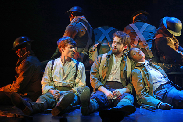 Johnny Link, Victor Kempski and the cast of Goodspeed's Private Jones. Photo by Diane Sobolewski