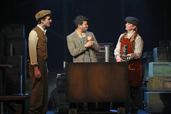 Johnny Link, Dickie Hearts and Amelia Hensley in Goodspeed's Private Jones. Photo by Diane Sobolewski