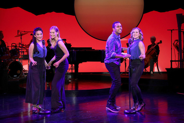 Diane Phelan, Kathryn Boswell, Jesse Nager and Mamie Parris in Goodspeed Musicals' A Grand Night For Singing. Photo by Diane Sobolewski.