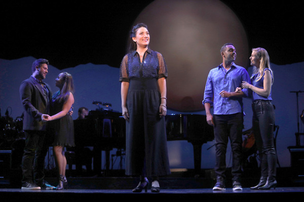 Mauricio Martínez, Jasmine Forsberg, Diane Phelan, Jesse Nager and Kathryn Boswell in Goodspeed Musicals A Grand Night For Singing. Photo by Diane Sobolewski.