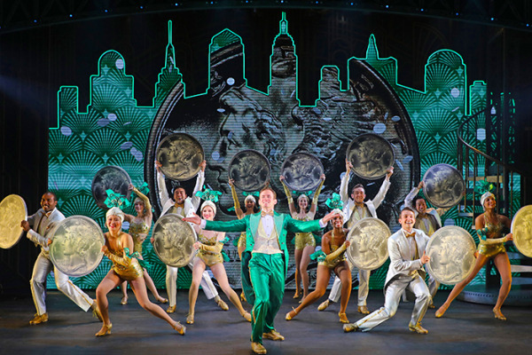 Blake Stadnik and the cast of Goodspeed's 42nd Street. Photo by Diane Sobolewski