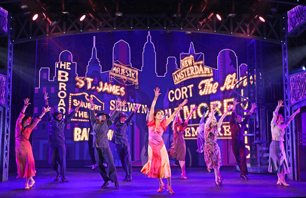 Carina-Kay Louchiey and the cast of Goodspeed's 42nd Street. Photo by Diane Sobolewski
