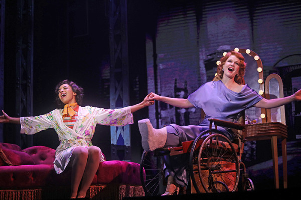 Carina-Kay Louchiey and Kate Baldwin in Goodspeed's 42nd Street. Photo by Diane Sobolewski