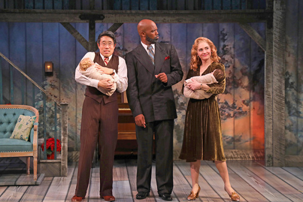 Raymond J. Lee, Melvin Tunstall III and Audrey Cardwell Goodspeed's Christmas in Connecticut. Photo by Diane Sobolewski.