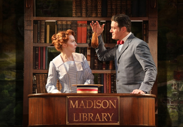 Ellie Fishman and Edward Watts in Goodspeed's THE MUSIC MAN. (c)Diane Sobolewski