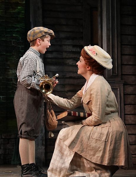 Alexander O'Brien and Ellie Fishman in Goodspeed's THE MUSIC MAN. (c)Diane Sobolewski