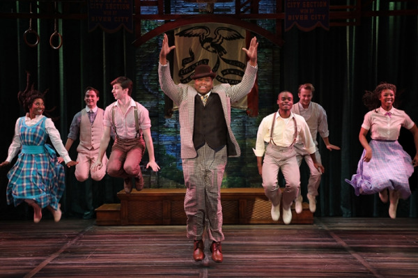 Juson Williams and the cast of Goodspeed's THE MUSIC MAN. (c)Diane Sobolewski