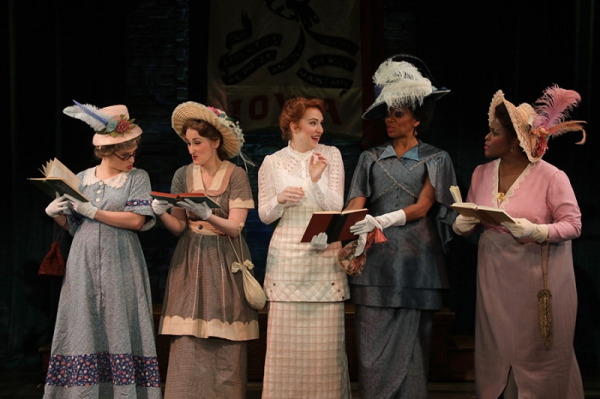 Kelly Berman, Victoria Huston-Elem, Ellie Fishman, Stephanie Pope and Cicily Daniels in Goodspeed's THE MUSIC MAN. (c)Diane Sobolewski