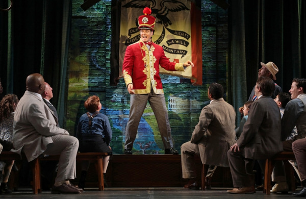 Edward Watts and the cast of Goodspeed's THE MUSIC MAN. (c)Diane Sobolewski