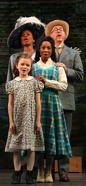 Stephanie Pope, D.C. Anderson, MaddieKay Harris and Shawn Fisher in Goodspeed's THE MUSIC MAN. (c)Diane Sobolewski