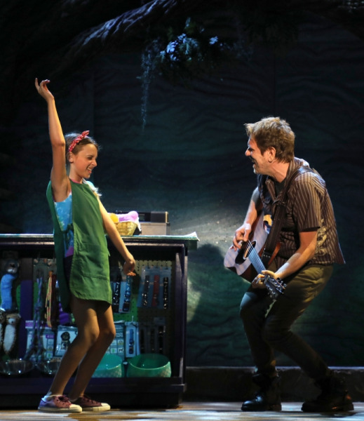 Josie Todd (Opal) with David Poe (Otis) of Goodspeed Musicals’ Because of Winn Dixie, extended by popular demand through September 5 at The Goodspeed. Photo by Diane Sobolewski.
