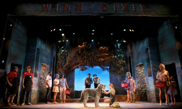 The cast of Goodspeed Musicals’ Because of Winn Dixie, extended by popular demand through September 5 at The Goodspeed. Photo by Diane Sobolewski.