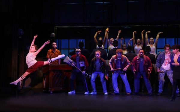 Taven Blanke as Billy and the cast of Goodspeed's Billy Elliot. (c)Diane Sobolewski.