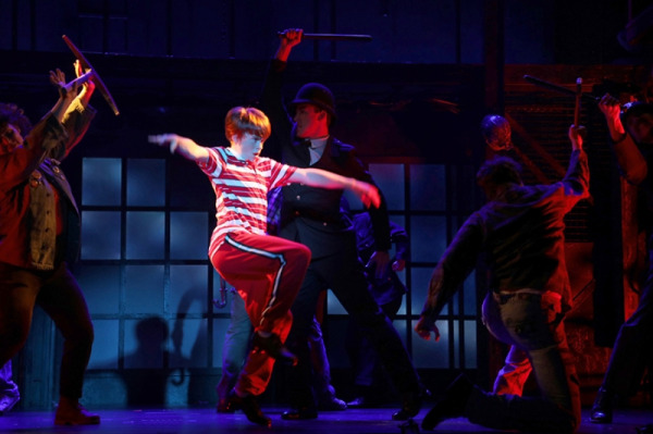 Liam Vincent Hutt as Billy and the cast of Goodspeed's Billy Elliot. (c)Diane Sobolewski.