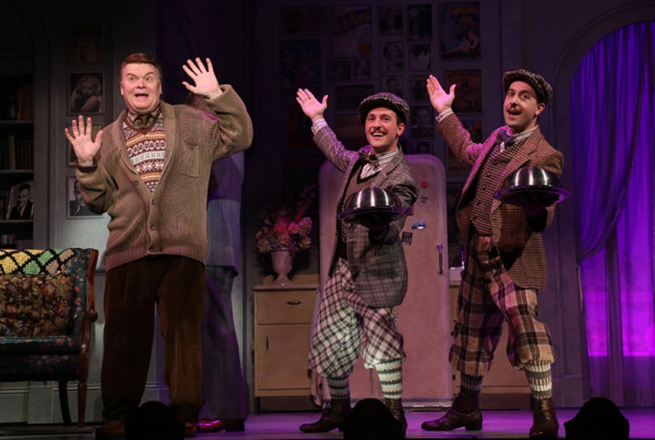John Scherer, Parker Slaybaugh, and Blakely Slaybaugh in Goodspeed's The Drowsy Chaperone. (c) Diane Sobolewski.