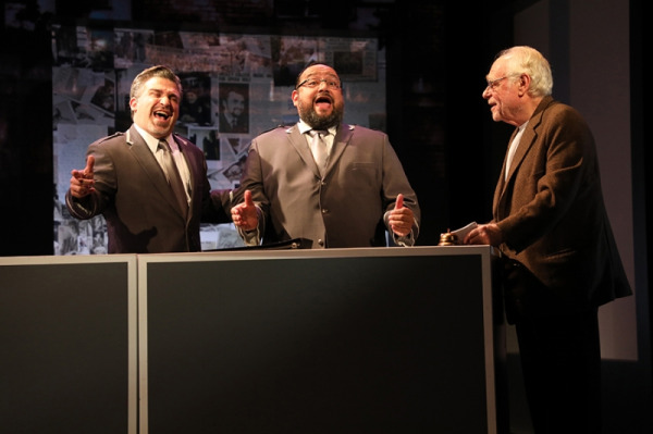 Carlos Lopez, David Baida and Joel Rooks in Goodspeed's Hi, My Name is Ben. (c)Diane Sobolewski