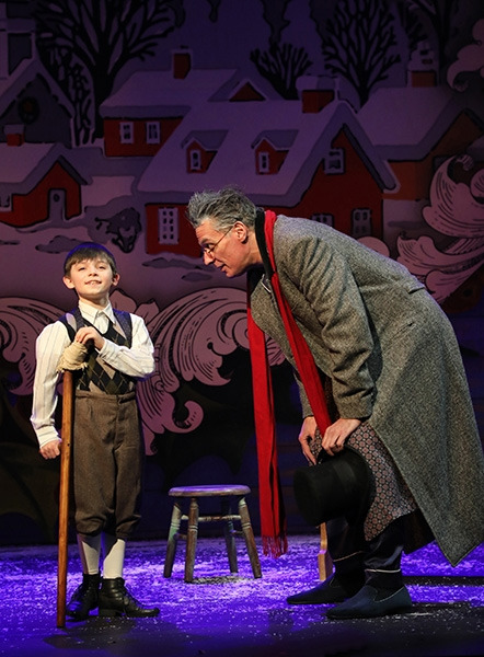 Sam Duncan and Robert Cuccioli in Goodspeed's A Connecticut Christmas Carol. (c)Diane Sobolewski.