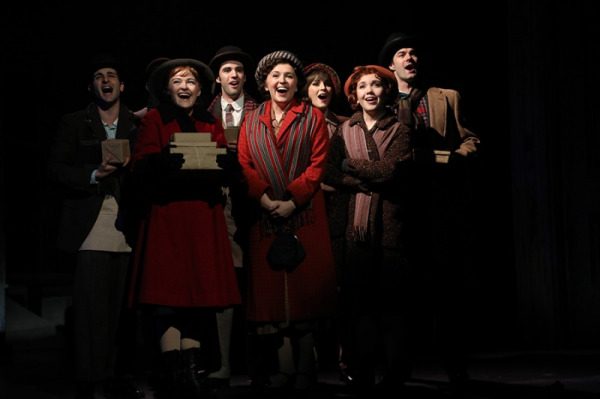 A view of the Cast of Goodspeed's A Connecticut Christmas Carol. (c)Diane Sobolewski.