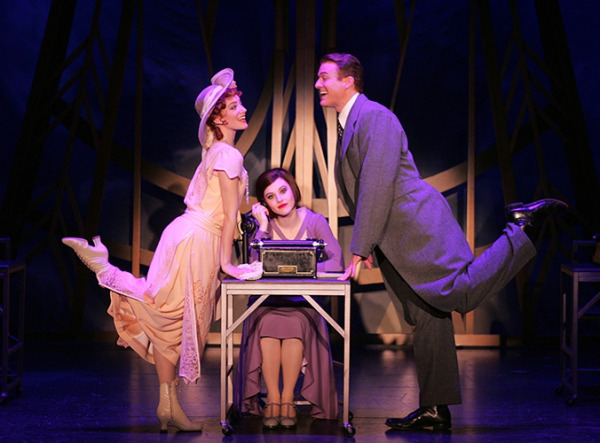 Samantha Sturm, Taylor Quick and Edward Watts in Goodspeeds Thoroughly Modern Millie. (c)Diane Sobolewski