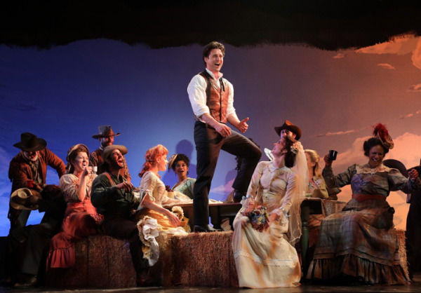 A view of the cast of Oklahoma! in Goodspeed's Oklahoma! (c)Diane Sobolewski