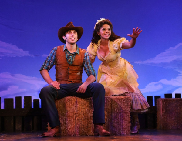 Jake Swain and Gizel Jimenez in Goodspeed's Oklahoma! (c)Diane Sobolewski