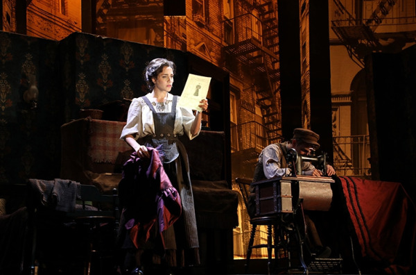 Samantha Massell and Nathan Salstone in Goodspeed's RAGS. (c)Diane Sobolewski