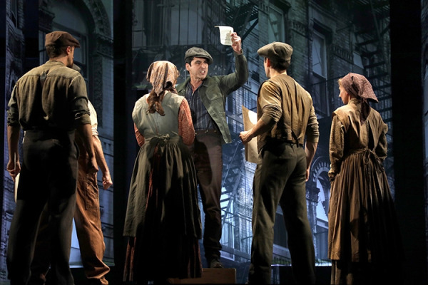 Sean MacLaughlin with the cast of Goodspeed's RAGS. (c)Diane Sobolewski